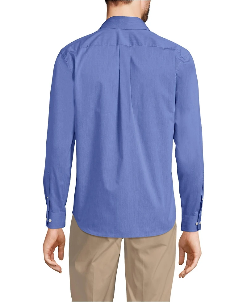 Lands' End Men's Long Sleeve Stretch Coolmax Shirt
