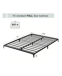 gaomon Bed Frame,6 Inch Metal Bed Frame Heavy Duty Platform Sturdy Steel Slat Platform Noise Free No Box Spring Needed With Huge Storage Space, Create