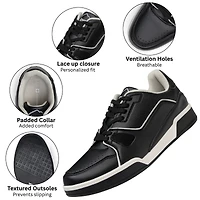 Alpine Swiss Men's Remy Fashion Sneakers Low Top Casual Comfortable Tennis Shoes
