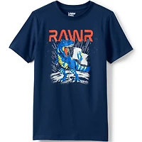 Lands' End Big Boys Husky Short Sleeve Graphic Tee