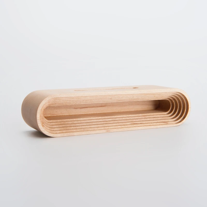Decent Living Wood Phone Speaker Base - Solid Maple