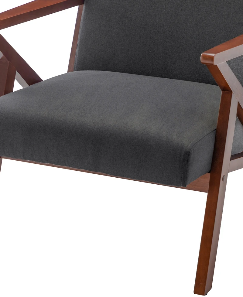 Convenience Concepts 28.5" Cliff Accent Lounge Armchair with Ottoman
