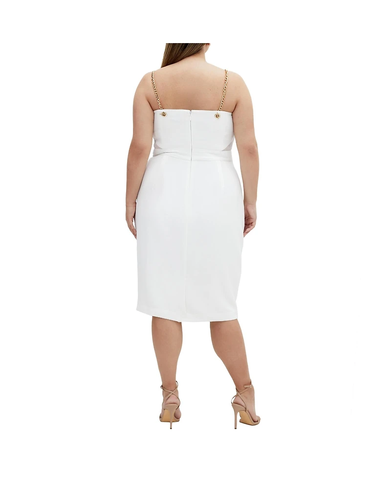 City Chic Plus Ann Chain Dress
