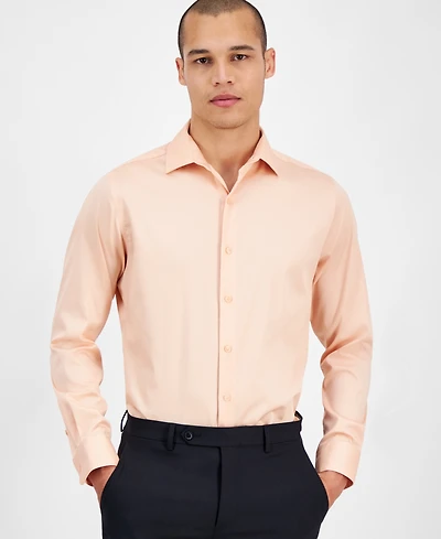 Bar Iii Men's Spread-Collar Sateen Dress Shirt