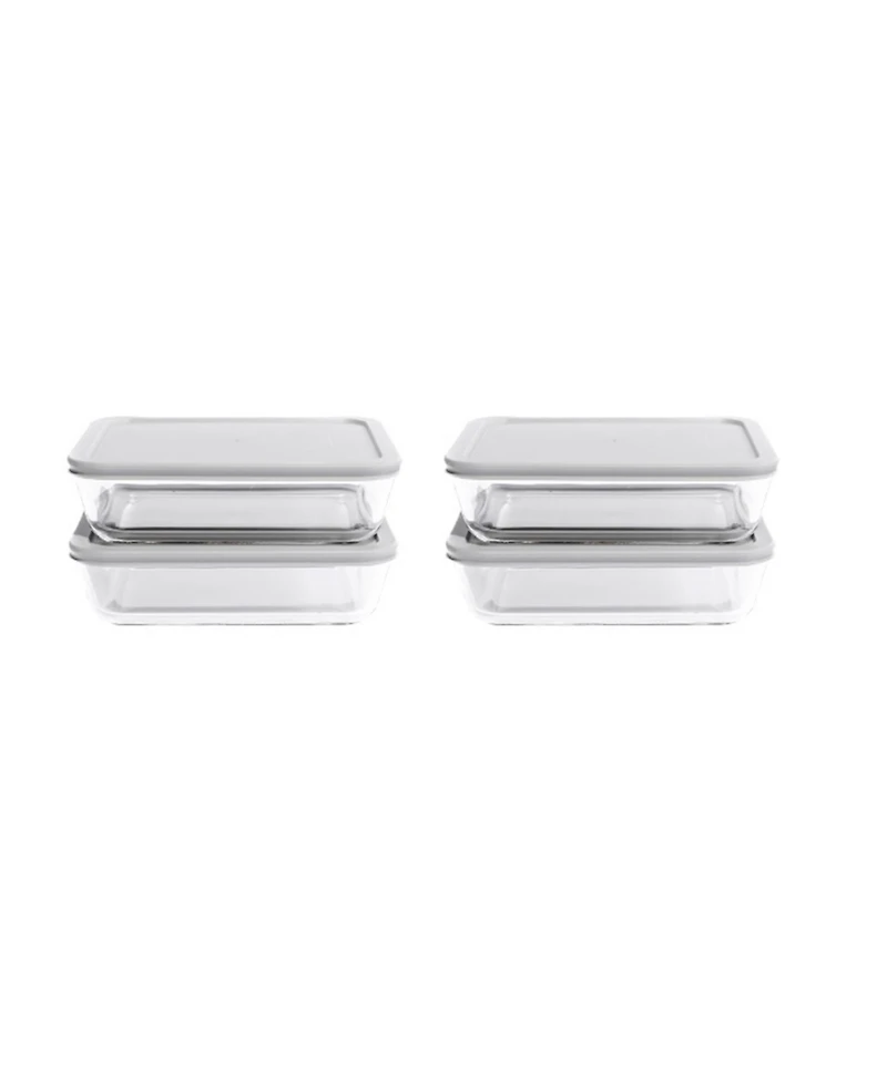 Dura Living -Piece 6.5 Cup Rectangular Food Storage and Meal Prep Container Set