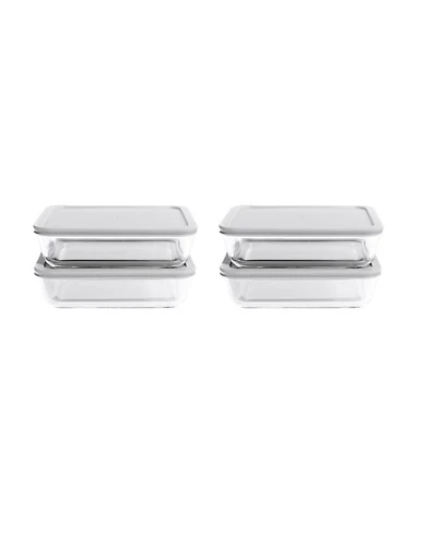 Dura Living -Piece 6.5 Cup Rectangular Food Storage and Meal Prep Container Set