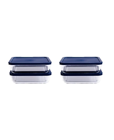 Dura Living -Piece Cup Rectangular Food Storage and Meal Prep Container Set