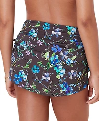 Women's Waikiki Shirred Adjustible Tie Slit-Side Swim Skirt