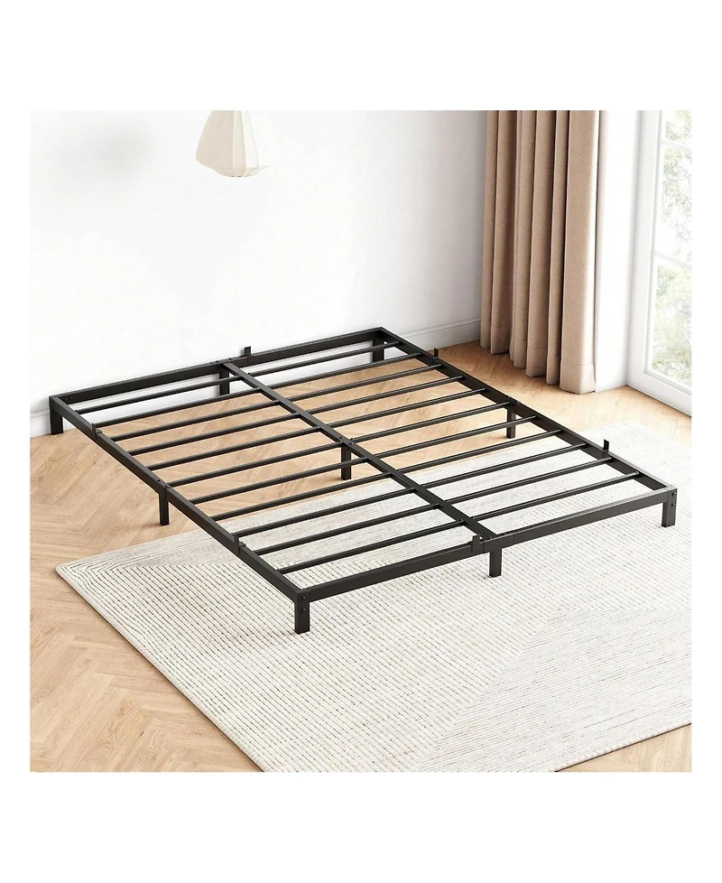 gaomon Bed Frame, -Inch Metal Low Platform Bed Frame, Bed Frame With Metal Slat Support, Mattress Foundation, No Box Spring Needed