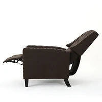 Streamdale Classic Coffee Fabric Push Back Chair