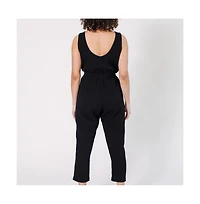 Poplinen Plus Jameela Cotton Jumpsuit