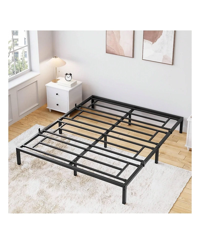 gaomon Inch Bed Frame, No Box Spring Needed, Heavy Duty Metal Platform Bed Frame For Bedroom, Easy Assembly