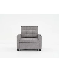 Slickblue 3-in-1 Convertible Futon Chair Bed with Usb Ports Wear-Resistant & Anti-Scratch Sleeper