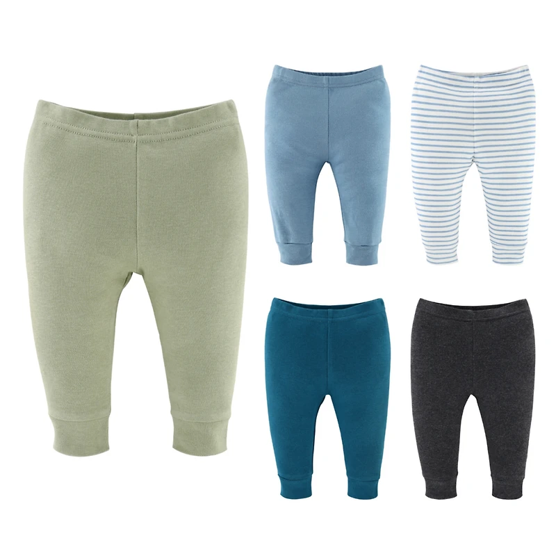 The Peanutshell Baby Boys Pants, 5-Pack Basics