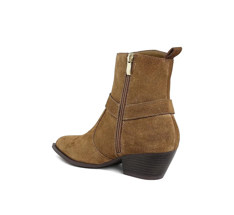 Jockey Harness Detail Ankle Boots