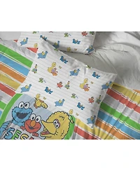 Saturday Park Sesame Street 100% Organic Cotton Kids Twin Bed Set
