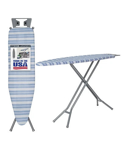 Seymour Home Products Adjustable Height, 4 Leg Ironing Board with Mesh Top and Iron Rest