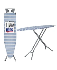 Seymour Home Products Adjustable Height, 4 Leg Ironing Board with Mesh Top and Iron Rest