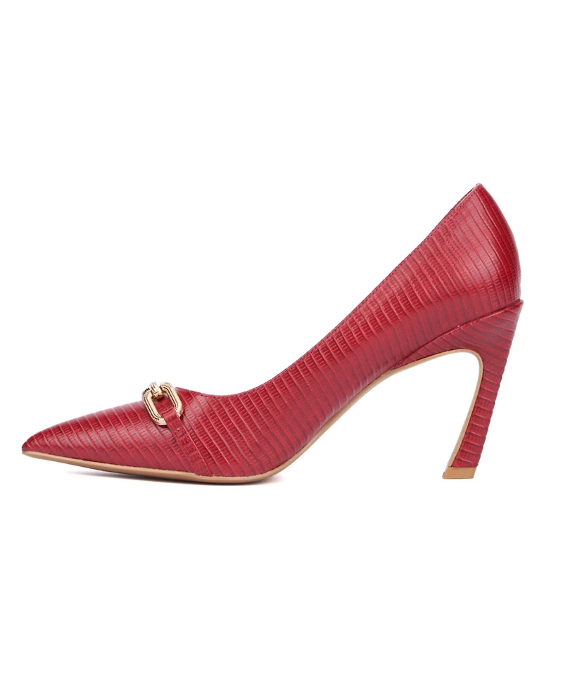 Women's Katerina- Lizard Embossed Pump Heels