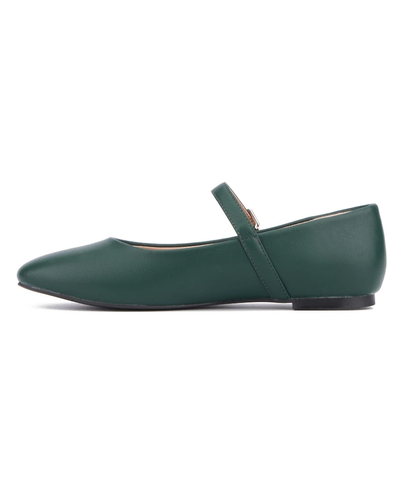 New York & Company Women's Page- Buckle Ballet Flats