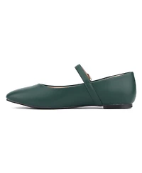 New York & Company Women's Page- Buckle Ballet Flats