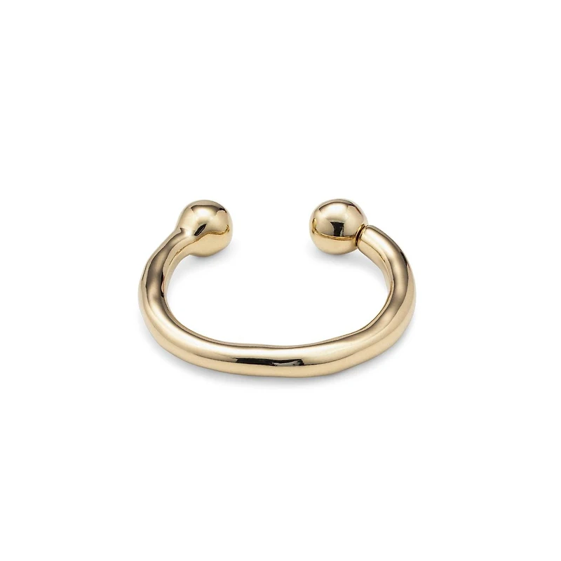 UNOde50 Sterling Silver and 18k Gold Zen Metal Bracelet