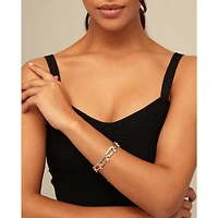 UNOde50 Sterling Silver-Plated Metal Alloy Medium Size Links Bracelet