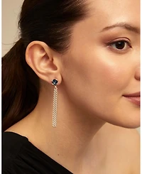 UNOde50 Sterling Silver Metal Alloy Pendant Chain Earrings