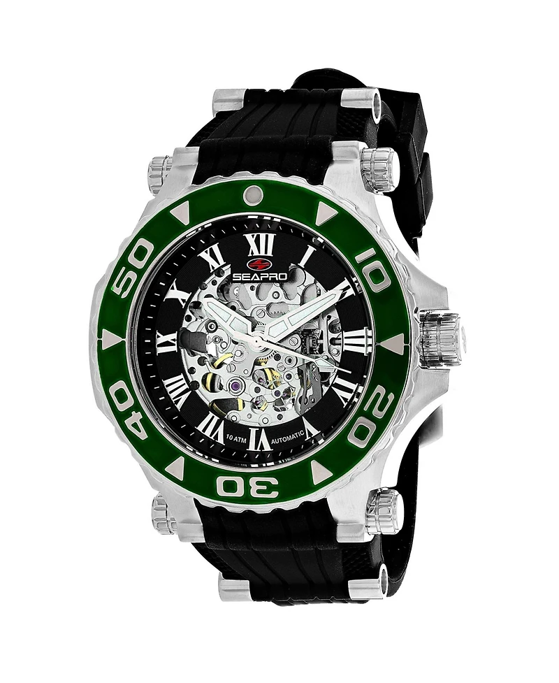 Seapro Men's Seaway Black Dial Watch