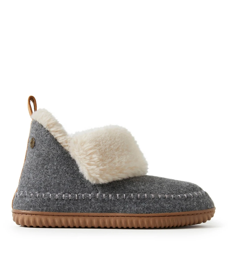 Alpine by Dearfoams Women's Moritz Bootie House Slipper