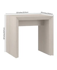 Hudson & Canal 22" Oswin Wide Rectangular Side Table