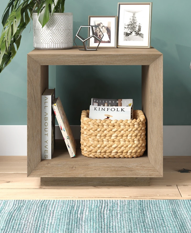 Hudson & Canal 22" Tannen Wide Rectangular Side Table