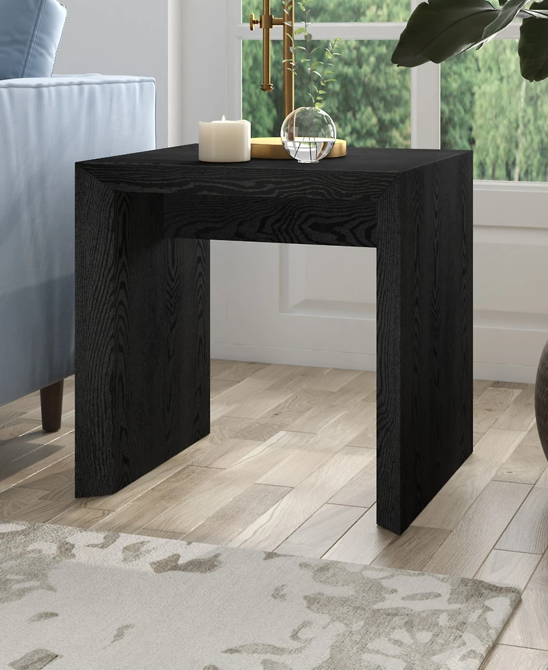 Hudson & Canal 22" Oswin Wide Rectangular Side Table