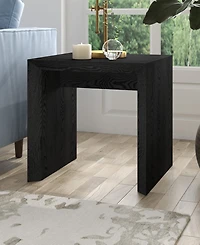Hudson & Canal 22" Oswin Wide Rectangular Side Table