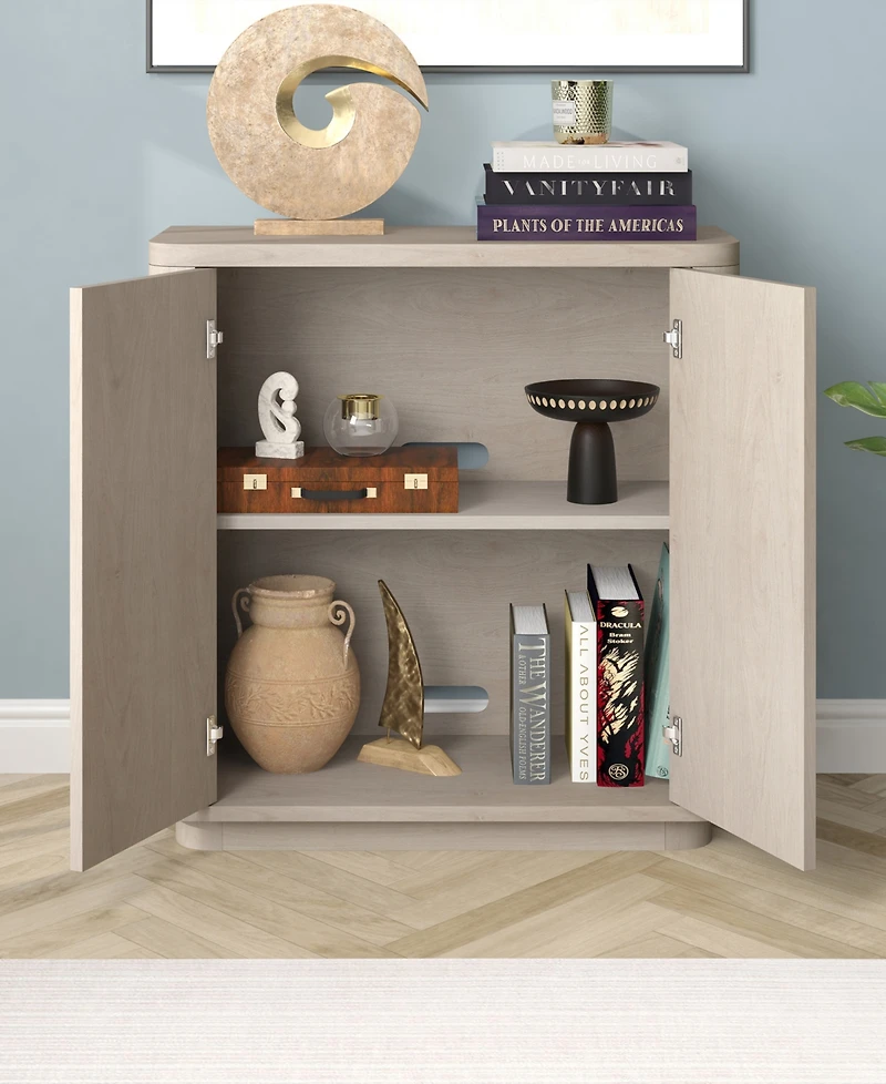 Hudson & Canal 32" Plympton Wide Rectangular Accent Cabinet