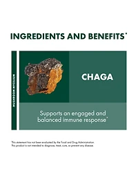 Host Defense Chaga Capsules - Immune System Support Supplement