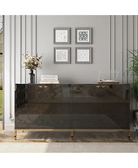 Boyel Living 4 Door Locker Accent Cabinet