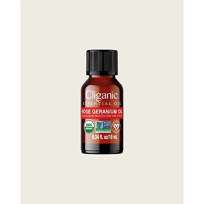 Cliganic Organic Rose Geranium Essential Oil