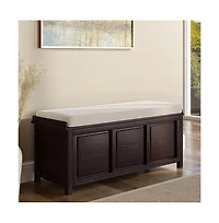 John Louis Home Solid Wood Open Top Storage Bench