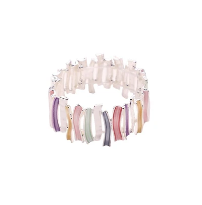 Sohi Women's Metallic Chunky Bracelet