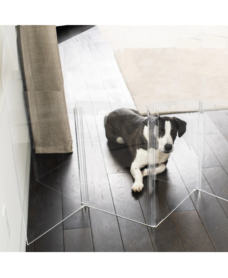 Hiddin Low Pet Gate Zig Zag Options 10 panel
