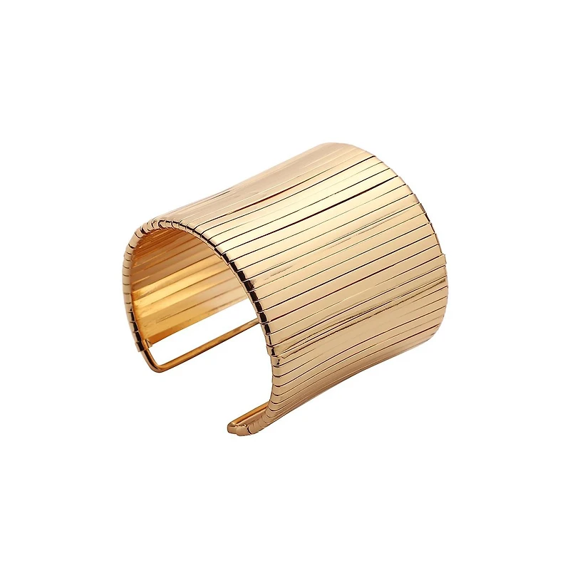 Sohi Women's Ribbed Statement Bracelet