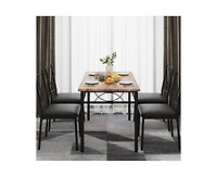 Dining Table Set for 4, Dining Room Table Set for 4, Dining Table and Chairs Set for 4, Dining Table with 4 Chairs, 4 Piece Dining Table Set