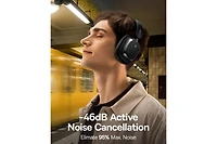 Baseus Wireless Headphones Noise Cancelling Over-Ear Bluetooth H1s, White
