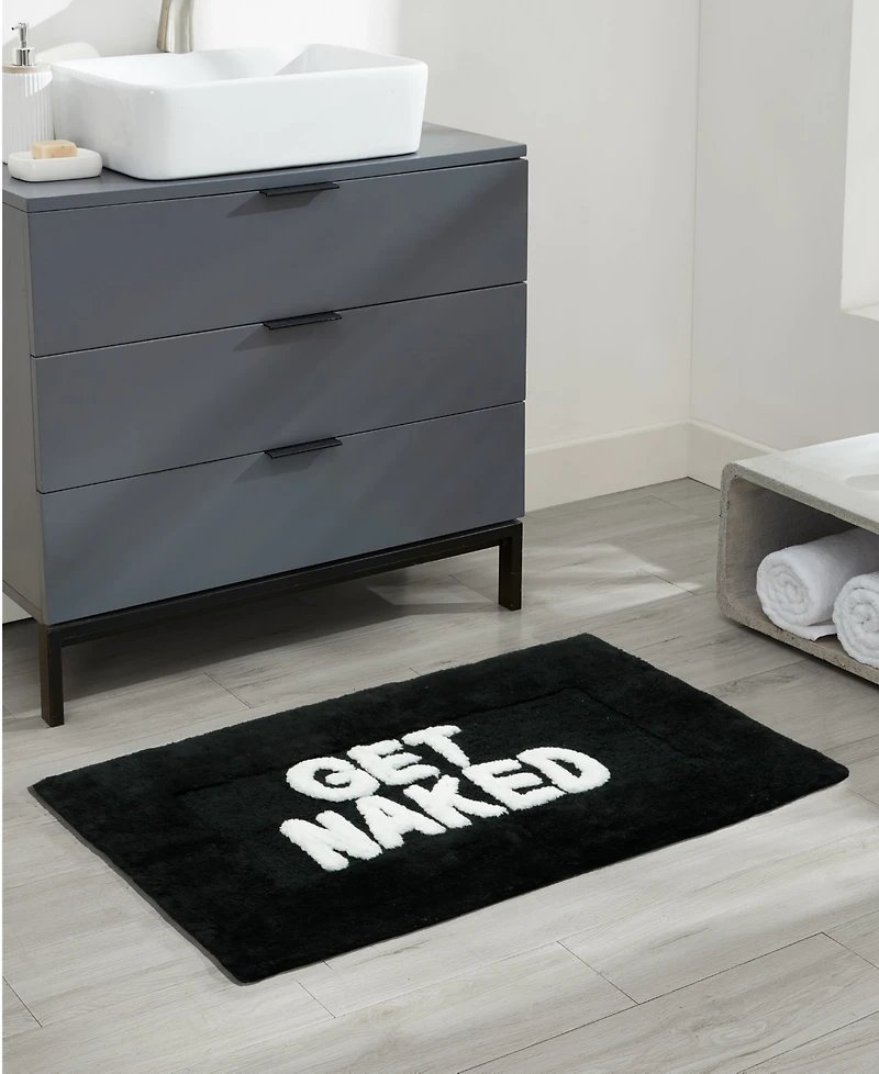Jean Pierre Get Naked Cotton Bath Rug, 21" x 34"