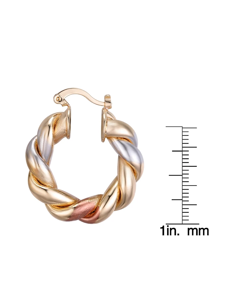 Macy's Triple Color Hoop Earrings