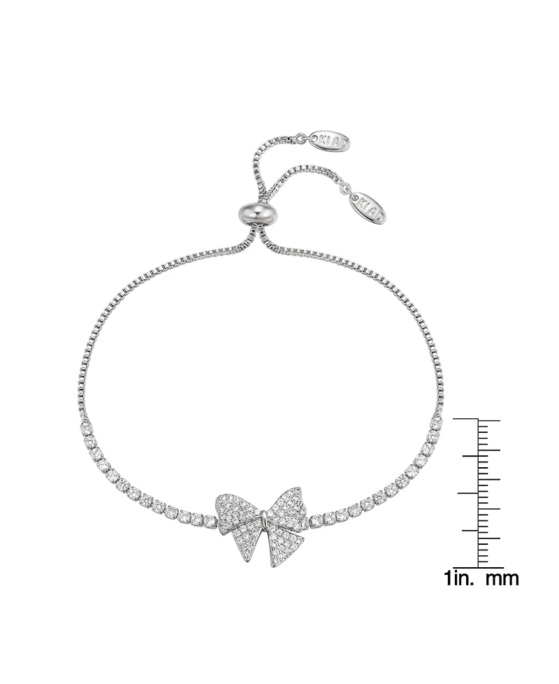 Macy's Cubic Zirconia Bow Adjustable Bracelet