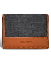 Champs Men's Denim Collection Leather Cardholder