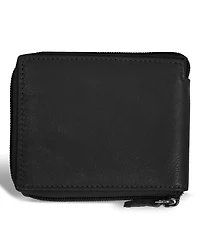Champs Men's Onyx Collection Leather Zip Around Wallet