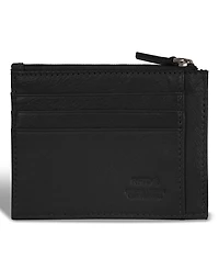 Champs Men's Onyx Collection Leather Zip Card Case